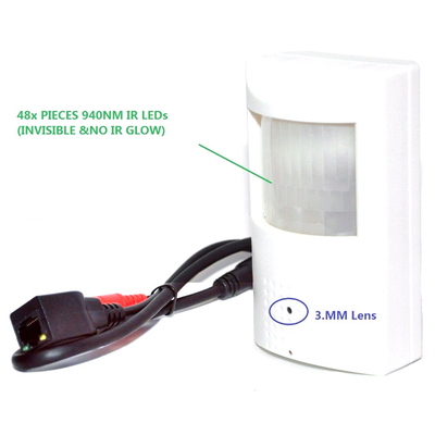 3.7mm Lens de Miniip Camera Verborgen Veiligheid Pir Smoke Detector van de Huisslaapkamer