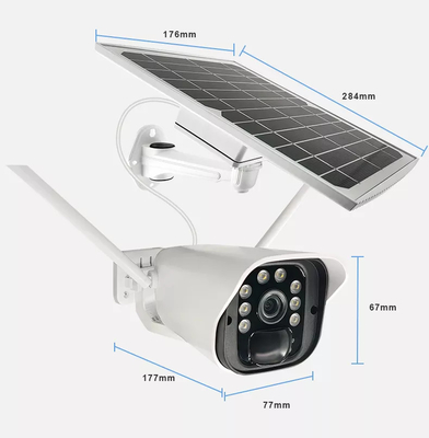 Draadloze HD Lang met de Batterij In werking gestelde PIR Wifi Solar Powered-de Cameraip van kabeltelevisie Openluchtcamera's van de Huisveiligheid