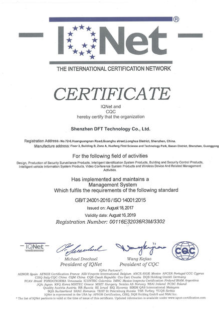 China Shenzhen D-Fit Technology Co., Ltd. certificaten